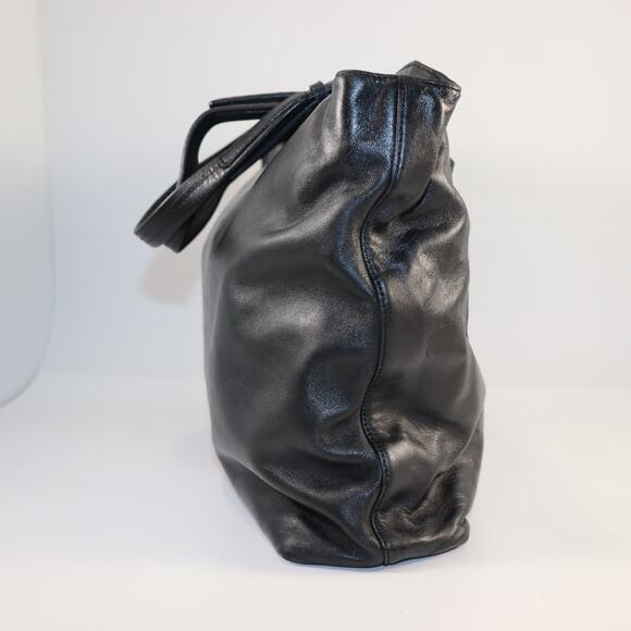 Prada Black Leather Top Handle Tote – Vintage - Picture 3 of 12